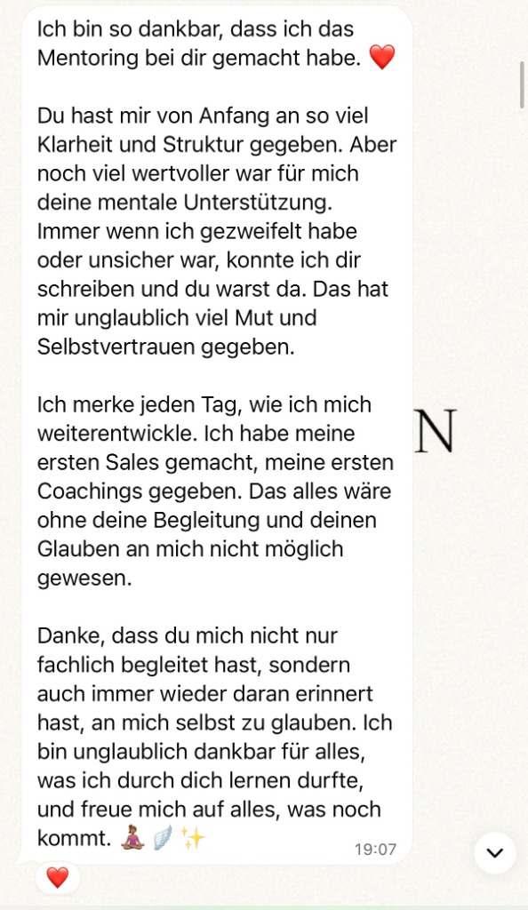 Kundenstimme: Erste Sales gemacht und Mentoring-Erfolg